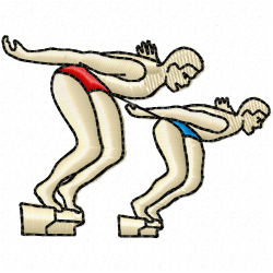 Swimming Embroidery Design 2 Swimming Embroidery Design 2